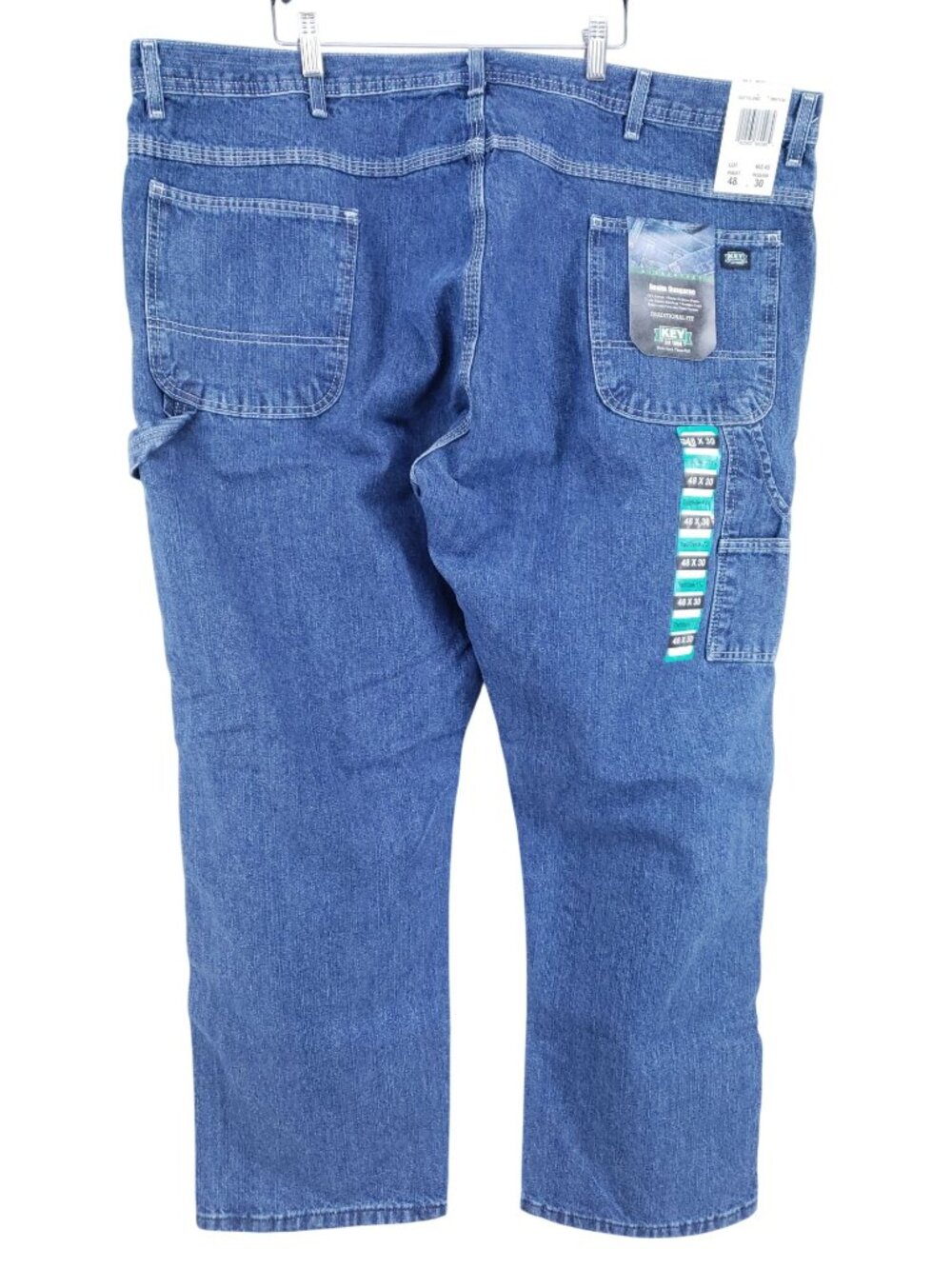 Key Denim Dungaree Traditional Fit Jeans Men's Size 48x30
